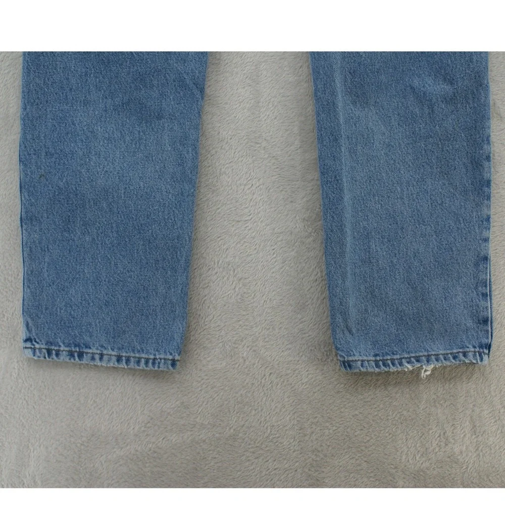 VTG Lauren Jeans Co Green Label High Rise Tapered Mom Jeans Light Wash Size 16